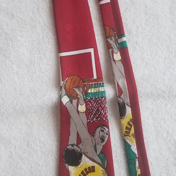 Basketball Themed Necktie / Suit Tie (small Mickey Mouse Pattern) - Picture 3 of 13